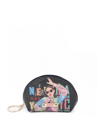 Nikky Half Moon Coin Purse Keychain NK21007 VICKY